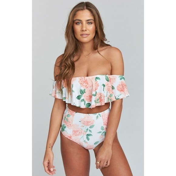 💕SHOW ME YOUR MUMU💕 Rose Me Away Bikini Set NWT - Picture 1 of 10
